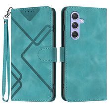Load image into Gallery viewer, Line Pattern Skin Feel Leather Phone Case, For Samsung Galaxy A55, For Samsung Galaxy A35, For Samsung Galaxy A24 4G, For Samsung Galaxy A14 4G, For Samsung Galaxy A34 5G, For Samsung Galaxy A54 5G, For Samsung Galaxy A04e, For Samsung Galaxy S23 Ultra 5G