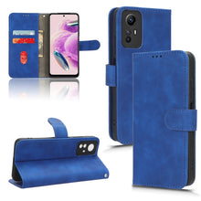 Load image into Gallery viewer, Skin Feel Magnetic Flip Leather Phone Case, For Xiaomi Redmi Note 12S 4G
