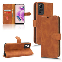 Load image into Gallery viewer, Skin Feel Magnetic Flip Leather Phone Case, For Xiaomi Redmi Note 12S 4G