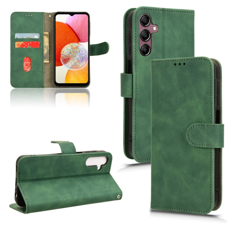 Skin Feel Magnetic Flip Leather Phone Case