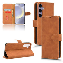 Load image into Gallery viewer, Skin Feel Magnetic Flip Leather Phone Case