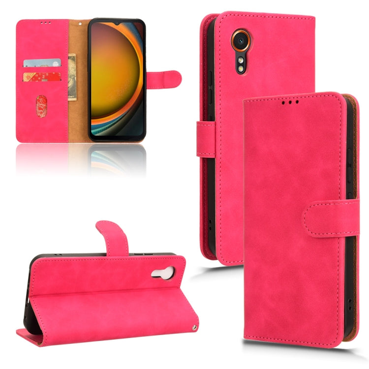 Skin Feel Magnetic Flip Leather Phone Case