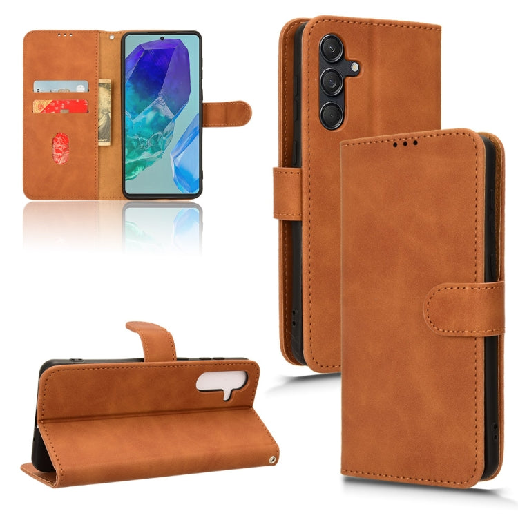 Skin Feel Magnetic Flip Leather Phone Case