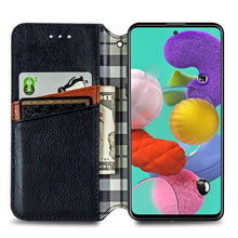 Load image into Gallery viewer, Cubic Grid Pressed Horizontal Flip Magnetic Leather Case with Holder &amp; Card Slots &amp; Wallet, For Samsung Galaxy A51