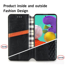 Load image into Gallery viewer, Cubic Grid Pressed Horizontal Flip Magnetic Leather Case with Holder &amp; Card Slots &amp; Wallet, For Samsung Galaxy A51