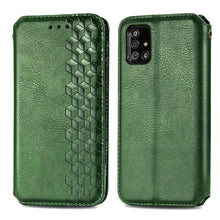 Load image into Gallery viewer, Cubic Grid Pressed Horizontal Flip Magnetic Leather Case with Holder &amp; Card Slots &amp; Wallet, For Samsung Galaxy A51