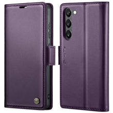Load image into Gallery viewer, CaseMe 023 Butterfly Buckle Litchi Texture RFID Anti-theft Leather Phone Case, For Samsung Galaxy S23 FE 5G, For Samsung Galaxy A24 4G, For Samsung Galaxy A14 4G/5G, For Samsung Galaxy A34 5G, For Samsung Galaxy A54 5G, For Samsung Galaxy S23 Ultra 5G ...