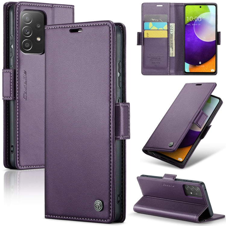 CaseMe 023 Butterfly Buckle Litchi Texture RFID Anti-theft Leather Phone Case, For Samsung Galaxy S22 5G, For Samsung Galaxy A32 5G / M32 5G, For Samsung Galaxy A52/A52s 5G, For Samsung Galaxy A22 5G, For Samsung Galaxy S21 FE 5G, For Samsung Galaxy A7...