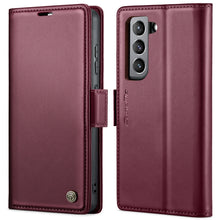 Load image into Gallery viewer, CaseMe 023 Butterfly Buckle Litchi Texture RFID Anti-theft Leather Phone Case, For Samsung Galaxy S22 5G, For Samsung Galaxy A32 5G / M32 5G, For Samsung Galaxy A52/A52s 5G, For Samsung Galaxy A22 5G, For Samsung Galaxy S21 FE 5G, For Samsung Galaxy A7...