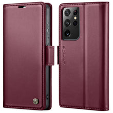 Load image into Gallery viewer, CaseMe 023 Butterfly Buckle Litchi Texture RFID Anti-theft Leather Phone Case, For Samsung Galaxy S21+ 5G, For Samsung Galaxy S21 Ultra 5G, For Samsung Galaxy Note20 Ultra, For Samsung Galaxy S20 Ultra, For Samsung Galaxy S20, For Samsung Galaxy S20+  ...
