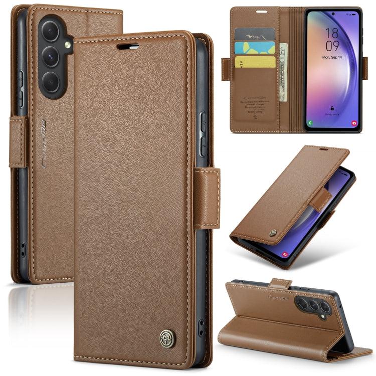 CaseMe 023 Butterfly Buckle Litchi Texture RFID Anti-theft Leather Phone Case, For Samsung Galaxy S23 FE 5G, For Samsung Galaxy A24 4G, For Samsung Galaxy A14 4G/5G, For Samsung Galaxy A34 5G, For Samsung Galaxy A54 5G, For Samsung Galaxy S23 Ultra 5G ...