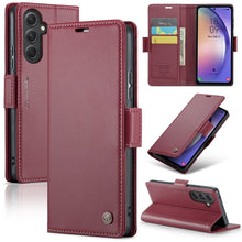 Load image into Gallery viewer, CaseMe 023 Butterfly Buckle Litchi Texture RFID Anti-theft Leather Phone Case, For Samsung Galaxy S23 FE 5G, For Samsung Galaxy A24 4G, For Samsung Galaxy A14 4G/5G, For Samsung Galaxy A34 5G, For Samsung Galaxy A54 5G, For Samsung Galaxy S23 Ultra 5G ...
