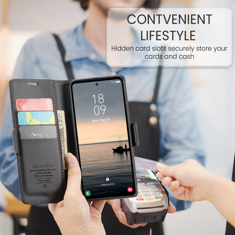 CaseMe 023 Butterfly Buckle Litchi Texture RFID Anti-theft Leather Phone Case, For Samsung Galaxy S23 FE 5G, For Samsung Galaxy A24 4G, For Samsung Galaxy A14 4G/5G, For Samsung Galaxy A34 5G, For Samsung Galaxy A54 5G, For Samsung Galaxy S23 Ultra 5G ...
