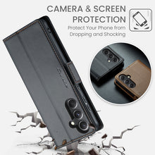 Load image into Gallery viewer, CaseMe 023 Butterfly Buckle Litchi Texture RFID Anti-theft Leather Phone Case, For Samsung Galaxy S23 FE 5G, For Samsung Galaxy A24 4G, For Samsung Galaxy A14 4G/5G, For Samsung Galaxy A34 5G, For Samsung Galaxy A54 5G, For Samsung Galaxy S23 Ultra 5G ...
