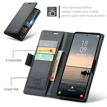 Load image into Gallery viewer, CaseMe 023 Butterfly Buckle Litchi Texture RFID Anti-theft Leather Phone Case, For Samsung Galaxy S23 FE 5G, For Samsung Galaxy A24 4G, For Samsung Galaxy A14 4G/5G, For Samsung Galaxy A34 5G, For Samsung Galaxy A54 5G, For Samsung Galaxy S23 Ultra 5G ...