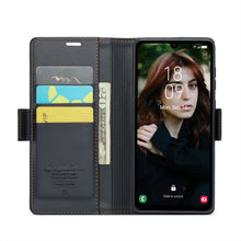 Load image into Gallery viewer, CaseMe 023 Butterfly Buckle Litchi Texture RFID Anti-theft Leather Phone Case, For Samsung Galaxy A15 4G/5G, For Samsung Galaxy A55, For Samsung Galaxy A35 5G, For Samsung Galaxy S24 Ultra, For Samsung Galaxy S24+, For Samsung Galaxy S24               ...
