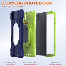 Load image into Gallery viewer, Silicone Hybrid PC Tablet Case with Holder &amp; Shoulder Strap, For Xiaomi Pad 6 / 6 Pro