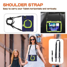 Load image into Gallery viewer, Silicone Hybrid PC Tablet Case with Holder &amp; Shoulder Strap, For Xiaomi Pad 6 / 6 Pro
