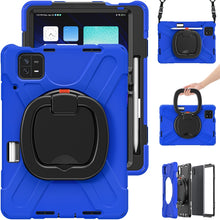 Load image into Gallery viewer, Silicone Hybrid PC Tablet Case with Holder &amp; Shoulder Strap, For Xiaomi Pad 6 / 6 Pro