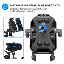 Load image into Gallery viewer, WUPP CS-1848A2 Motorcycle Shock Absorption Riding Phone Holder, Handlebars