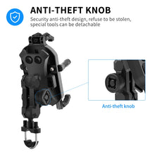 Load image into Gallery viewer, WUPP CS-1848A2 Motorcycle Shock Absorption Riding Phone Holder, Handlebars