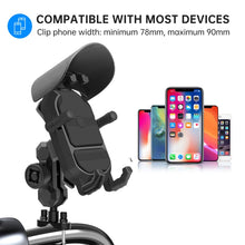 Load image into Gallery viewer, WUPP CS-1848A2 Motorcycle Shock Absorption Riding Phone Holder, Handlebars