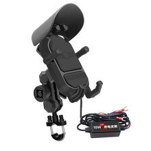 Load image into Gallery viewer, WUPP CS-1848B2 15W Motorcycle Wireless Fast Charging Phone Navigation Holder, Handlebars