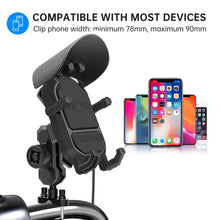 Load image into Gallery viewer, WUPP CS-1848B2 15W Motorcycle Wireless Fast Charging Phone Navigation Holder, Handlebars