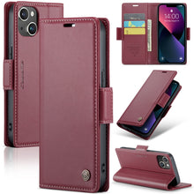 Load image into Gallery viewer, CaseMe 023 Butterfly Buckle Litchi Texture RFID Anti-theft Leather Phone Case, For iPhone 15 Pro Max, For iPhone 14, For iPhone 14 Plus, For iPhone 15 Pro, For iPhone 15 Plus, For iPhone 14 Pro, For iPhone 14 Pro Max, For iPhone 15