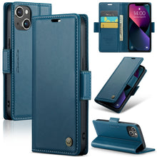 Load image into Gallery viewer, CaseMe 023 Butterfly Buckle Litchi Texture RFID Anti-theft Leather Phone Case, For iPhone 15 Pro Max, For iPhone 14, For iPhone 14 Plus, For iPhone 15 Pro, For iPhone 15 Plus, For iPhone 14 Pro, For iPhone 14 Pro Max, For iPhone 15