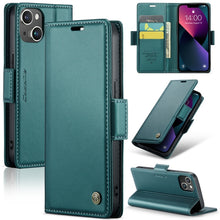 Load image into Gallery viewer, CaseMe 023 Butterfly Buckle Litchi Texture RFID Anti-theft Leather Phone Case, For iPhone 15 Pro Max, For iPhone 14, For iPhone 14 Plus, For iPhone 15 Pro, For iPhone 15 Plus, For iPhone 14 Pro, For iPhone 14 Pro Max, For iPhone 15