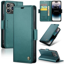 Load image into Gallery viewer, CaseMe 023 Butterfly Buckle Litchi Texture RFID Anti-theft Leather Phone Case, For iPhone 15 Pro Max, For iPhone 14, For iPhone 14 Plus, For iPhone 15 Pro, For iPhone 15 Plus, For iPhone 14 Pro, For iPhone 14 Pro Max, For iPhone 15