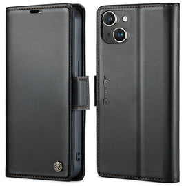 CaseMe 023 Butterfly Buckle Litchi Texture RFID Anti-theft Leather Phone Case, For iPhone 13, For iPhone 13 mini, For iPhone 13 Pro, For iPhone 13 Pro Max, For iPhone 12 / 12 Pro, For iPhone 12 Pro Max, For iPhone 12 mini, For iPhone 11