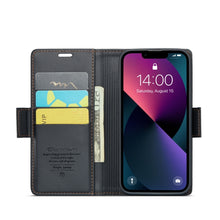 Load image into Gallery viewer, CaseMe 023 Butterfly Buckle Litchi Texture RFID Anti-theft Leather Phone Case, For iPhone 13, For iPhone 13 mini, For iPhone 13 Pro, For iPhone 13 Pro Max, For iPhone 12 / 12 Pro, For iPhone 12 Pro Max, For iPhone 12 mini, For iPhone 11