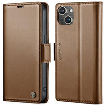 Load image into Gallery viewer, CaseMe 023 Butterfly Buckle Litchi Texture RFID Anti-theft Leather Phone Case, For iPhone 13, For iPhone 13 mini, For iPhone 13 Pro, For iPhone 13 Pro Max, For iPhone 12 / 12 Pro, For iPhone 12 Pro Max, For iPhone 12 mini, For iPhone 11
