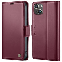 Load image into Gallery viewer, CaseMe 023 Butterfly Buckle Litchi Texture RFID Anti-theft Leather Phone Case, For iPhone 13, For iPhone 13 mini, For iPhone 13 Pro, For iPhone 13 Pro Max, For iPhone 12 / 12 Pro, For iPhone 12 Pro Max, For iPhone 12 mini, For iPhone 11