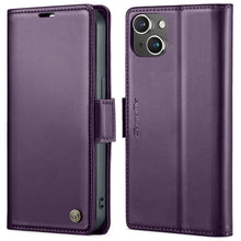 Load image into Gallery viewer, CaseMe 023 Butterfly Buckle Litchi Texture RFID Anti-theft Leather Phone Case, For iPhone 13, For iPhone 13 mini, For iPhone 13 Pro, For iPhone 13 Pro Max, For iPhone 12 / 12 Pro, For iPhone 12 Pro Max, For iPhone 12 mini, For iPhone 11