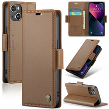 Load image into Gallery viewer, CaseMe 023 Butterfly Buckle Litchi Texture RFID Anti-theft Leather Phone Case, For iPhone 13, For iPhone 13 mini, For iPhone 13 Pro, For iPhone 13 Pro Max, For iPhone 12 / 12 Pro, For iPhone 12 Pro Max, For iPhone 12 mini, For iPhone 11