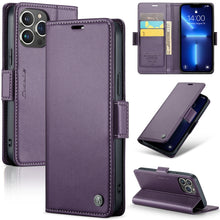 Load image into Gallery viewer, CaseMe 023 Butterfly Buckle Litchi Texture RFID Anti-theft Leather Phone Case, For iPhone 13, For iPhone 13 mini, For iPhone 13 Pro, For iPhone 13 Pro Max, For iPhone 12 / 12 Pro, For iPhone 12 Pro Max, For iPhone 12 mini, For iPhone 11