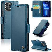 Load image into Gallery viewer, CaseMe 023 Butterfly Buckle Litchi Texture RFID Anti-theft Leather Phone Case, For iPhone 13, For iPhone 13 mini, For iPhone 13 Pro, For iPhone 13 Pro Max, For iPhone 12 / 12 Pro, For iPhone 12 Pro Max, For iPhone 12 mini, For iPhone 11