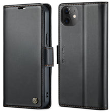 Load image into Gallery viewer, CaseMe 023 Butterfly Buckle Litchi Texture RFID Anti-theft Leather Phone Case, For iPhone 13, For iPhone 13 mini, For iPhone 13 Pro, For iPhone 13 Pro Max, For iPhone 12 / 12 Pro, For iPhone 12 Pro Max, For iPhone 12 mini, For iPhone 11