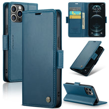 Load image into Gallery viewer, CaseMe 023 Butterfly Buckle Litchi Texture RFID Anti-theft Leather Phone Case, For iPhone 13, For iPhone 13 mini, For iPhone 13 Pro, For iPhone 13 Pro Max, For iPhone 12 / 12 Pro, For iPhone 12 Pro Max, For iPhone 12 mini, For iPhone 11