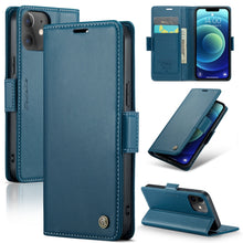 Load image into Gallery viewer, CaseMe 023 Butterfly Buckle Litchi Texture RFID Anti-theft Leather Phone Case, For iPhone 13, For iPhone 13 mini, For iPhone 13 Pro, For iPhone 13 Pro Max, For iPhone 12 / 12 Pro, For iPhone 12 Pro Max, For iPhone 12 mini, For iPhone 11