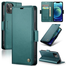 Load image into Gallery viewer, CaseMe 023 Butterfly Buckle Litchi Texture RFID Anti-theft Leather Phone Case, For iPhone 13, For iPhone 13 mini, For iPhone 13 Pro, For iPhone 13 Pro Max, For iPhone 12 / 12 Pro, For iPhone 12 Pro Max, For iPhone 12 mini, For iPhone 11