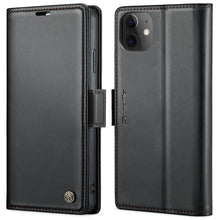 Load image into Gallery viewer, CaseMe 023 Butterfly Buckle Litchi Texture RFID Anti-theft Leather Phone Case, For iPhone 13, For iPhone 13 mini, For iPhone 13 Pro, For iPhone 13 Pro Max, For iPhone 12 / 12 Pro, For iPhone 12 Pro Max, For iPhone 12 mini, For iPhone 11