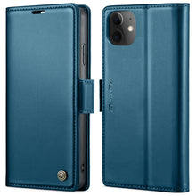 Load image into Gallery viewer, CaseMe 023 Butterfly Buckle Litchi Texture RFID Anti-theft Leather Phone Case, For iPhone 13, For iPhone 13 mini, For iPhone 13 Pro, For iPhone 13 Pro Max, For iPhone 12 / 12 Pro, For iPhone 12 Pro Max, For iPhone 12 mini, For iPhone 11