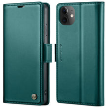 Load image into Gallery viewer, CaseMe 023 Butterfly Buckle Litchi Texture RFID Anti-theft Leather Phone Case, For iPhone 13, For iPhone 13 mini, For iPhone 13 Pro, For iPhone 13 Pro Max, For iPhone 12 / 12 Pro, For iPhone 12 Pro Max, For iPhone 12 mini, For iPhone 11