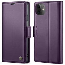 Load image into Gallery viewer, CaseMe 023 Butterfly Buckle Litchi Texture RFID Anti-theft Leather Phone Case, For iPhone 13, For iPhone 13 mini, For iPhone 13 Pro, For iPhone 13 Pro Max, For iPhone 12 / 12 Pro, For iPhone 12 Pro Max, For iPhone 12 mini, For iPhone 11