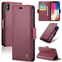 Load image into Gallery viewer, CaseMe 023 Butterfly Buckle Litchi Texture RFID Anti-theft Leather Phone Case, For iPhone 11 Pro, For iPhone 11 Pro Max, For iPhone XS Max, For iPhone XS, For iPhone XR, For iPhone SE 2022/SE 2020/6/7/8, For iPhone 6 Plus/7 Plus/8 Plus
