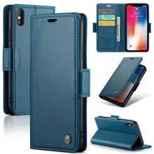 Load image into Gallery viewer, CaseMe 023 Butterfly Buckle Litchi Texture RFID Anti-theft Leather Phone Case, For iPhone 11 Pro, For iPhone 11 Pro Max, For iPhone XS Max, For iPhone XS, For iPhone XR, For iPhone SE 2022/SE 2020/6/7/8, For iPhone 6 Plus/7 Plus/8 Plus